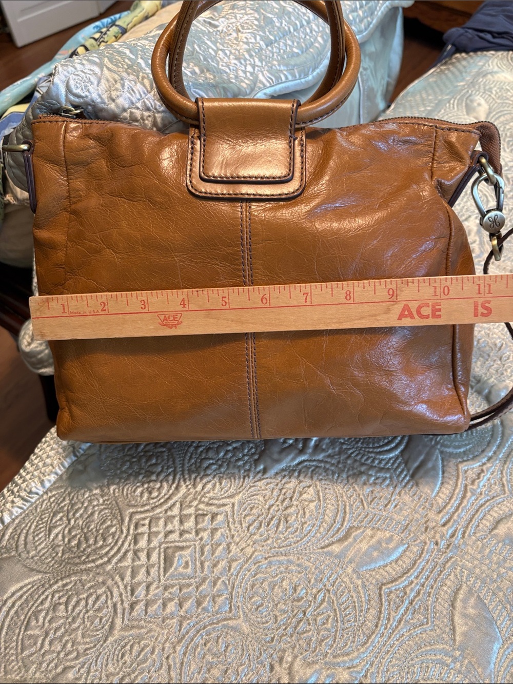 HOBO Rich Camel Color Leather Hobo Satchel